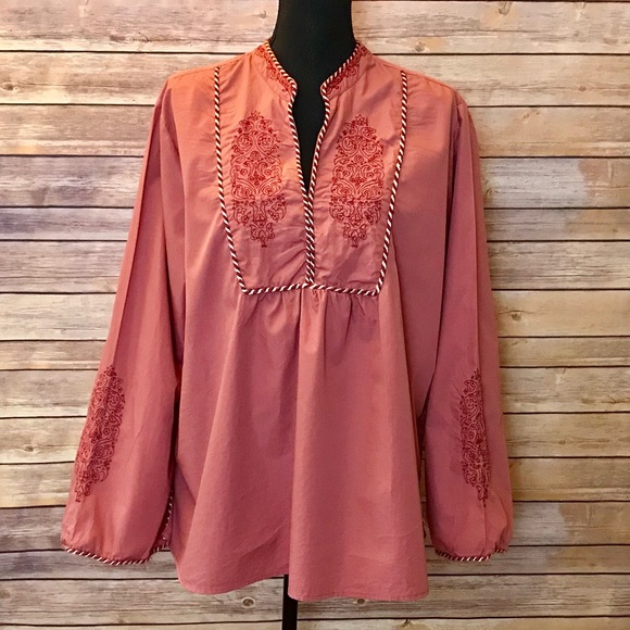 Andrew & Co Tops - SOLD Embroidered Tunic 2X